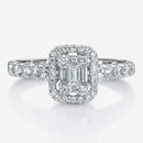 Diamond Halo Stud Massa